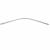 90° Curved 30 x 15mm Oval Hanging Rail Tube - Polished Chrome