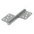 Flag Door Hinge - 127mm Length - Satin Stainless Steel - Pair