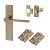 Antique Brass Latch Door Handles Pack - Farley Range