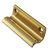 Five Finger Sash Window Finger Lift - 63 x 23mm - Polished Brass