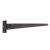 Light Duty Gate/Door Tee Hinge - 200 x 29mm - Black Powder Coated - Pack of 20