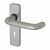 Satin Aluminium 19mm Return to Door Keyhole Lock Door Handles - Puma Range - 155 x 40mm