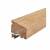 Cyclone Seal - 1000mm Length - WEH Weatherboard - Inward Opening Doors - Oak