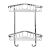 Wirework Small Corner Shower Basket - Two Tier - 285 x 230 x 135mm - Stainless Steel