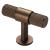 Lines 13mm T-Bar Cabinet Knob - 50 x 40mm - Antique Brass