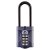 Combination All Weather Extra Long Shackle Padlock - 50mm Body - 22 x 63mm Shackle - Blue