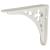 Clover Shelf Bracket - 125 x 100mm - White