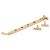 Bulb End Casement Window Stay - 10"/250mm Length - Polished Brass