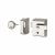 P2 Double Locking Nightlatch - 40mm Backset - Polished Chrome Case/Cylinder