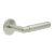 Satin Stainless Steel Unsprung Fire Rated Door Handles on Round Rose - CR-102 Range
