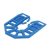 Horseshoe Packer Shims - 55 x 43 x 3mm - Blue - Pack of 200