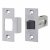 2648 Tubular Mortice Latch - 64mm Case - 44mm Backset - Square - Silver Enamel