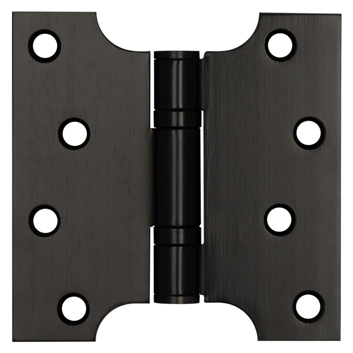 Parliament Hinge - 102 x 102 x 3mm - Matt Black - Pair