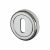 Marcus Escutcheon - 48mm Diameter - Keyhole - Polished Chrome