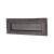 Plain Letter Plate - 254 x 90mm - Metalized Antique Black Iron