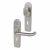 Satin Chrome Return to Door Nightlatch Keyhole Lock Door Handles - 3R35 Range - 200 x 50mm