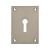 Jumbo Square Repair Escutcheon - 65.5 x 47.6mm - Keyhole - Satin Stainless Steel