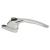 uPVC Offset Espagnolette Locking Multipoint Window Handle - Right Hand - Polished Chrome