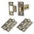 Tubular Latch Pack - 76mm Case - 57mm Backset - 2 x Fire Rated Ball Bearing Hinges - Antique Brass