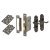 Black Nickel Victorian Summer Scroll Bathroom Lock Door Handles Pack