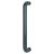 Anthracite Grey Nylon D-Bar Door Pull Handle - Bolt Fix - 425mm c/c