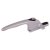 Virage Cockspur Locking Window Handle - 9mm Nose Height - Left Hand - Silver