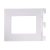 Twin Slot Shelf Book End - 142 x 118mm - White