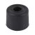 PVC Floor Door Stop - 21 x 28mm - Black - Pack of 10