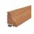 Cyclone Seal - 1000mm Length - WFR Weatherboard - Inward Opening Doors - Redwood