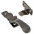 Victorian Wedge Casement Window Fastener - Reversible - Black Nickel