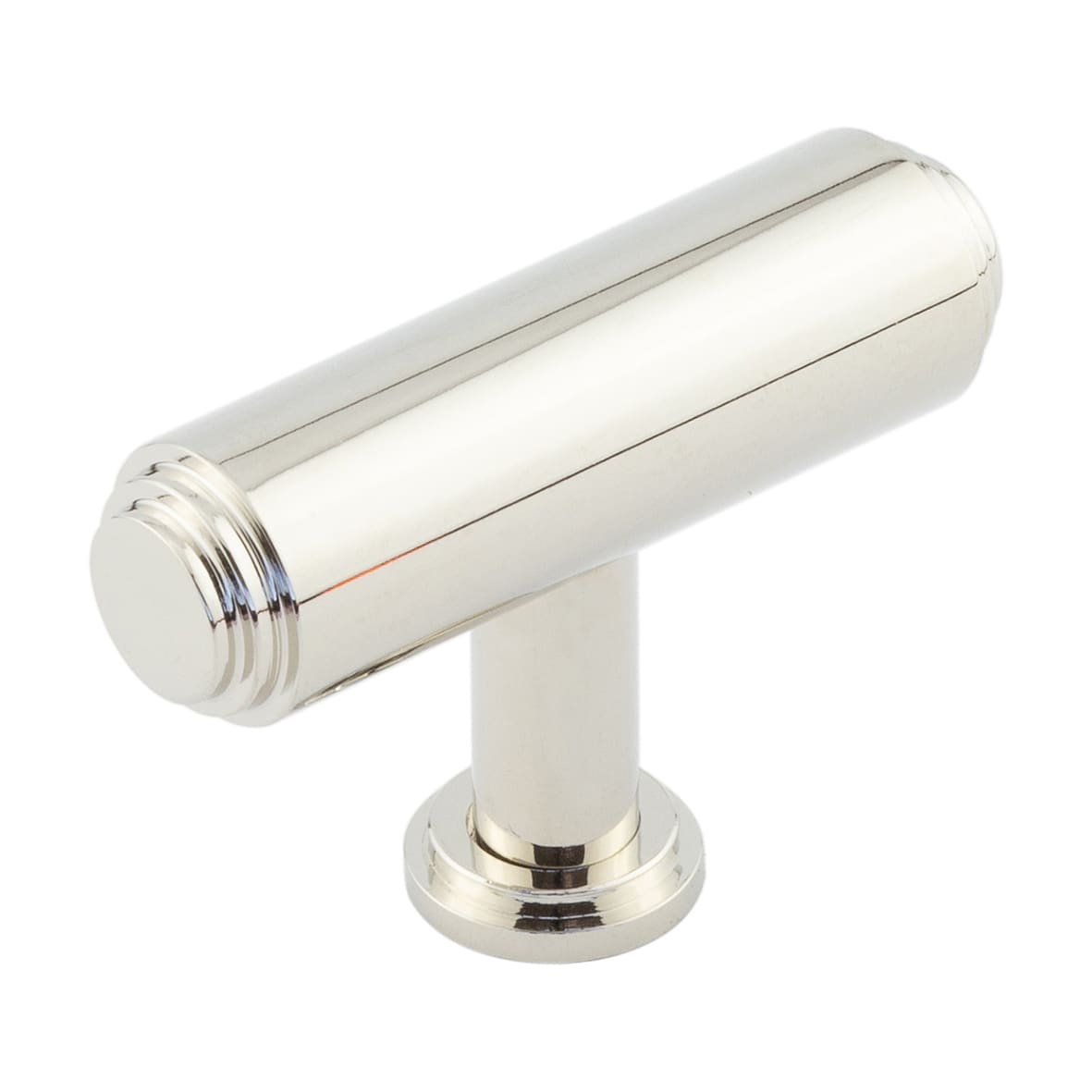 Belgrave T-Bar Cabinet Knob - 18mm Diameter - Polished Nickel
