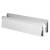 Seal Letter Plate - 265 x 70mm - Door Thickness 40-80mm - White