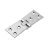 Counter Flap Hinge - 100 x 40 x 3mm - Satin Chrome - Pair