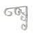 Ornamental Scroll Shelf Bracket - 115 x 100mm - White