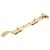 Cast Victorian Casement Window Stay - 10"/250mm Length - Polished Brass