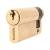 5 Pin 56mm Euro Single Cylinder - 45 + 11mm - Polished Brass - Keyed to Differ