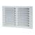 Hooded Louvre Vent - 229 x 152mm - 6600mm² Free Air Flow - Satin Aluminium