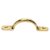 Sash Window Pull Handle - 100mm Length - Polished Brass