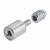 Bramah Rola Wooden Sash Window Stop - 19mm - Satin Chrome - 10 Body + 20 Inserts