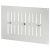 Hit & Miss Vent - 242 x 165mm - Satin Chrome