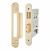 Architectural Bolt Through Euro Profile Sashlock - 78mm Case - 57mm Backset - Radius - PVD Brass
