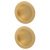 Marcus Round Flush Pull Handles - Satin Brass