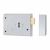 Rim Deadlock - 105 x 80mm - Satin Chrome