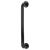 Ebony Black Nylon D-Bar Door Pull Handle on Rose - Screw Fix - 600mm c/c