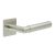 Satin Stainless Steel Unsprung Fire Rated Door Handles on Square Rose - CR-102 Range