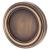 Covered Escutcheon - 42mm Diameter - Keyhole - Antique Brass