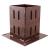 Bolt Down Fence Post Shoe - Quick Fit - 75 x 75mm - Oxide Red