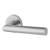 Polished Chrome Door Handles on Round Rose - Emily Range
