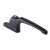 uPVC/Timber Maxim Inline Espagnolette Locking Multipoint Window Handle - Dual - Black