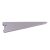 Twin Slot Shelf Bracket - 320mm Length - Silver